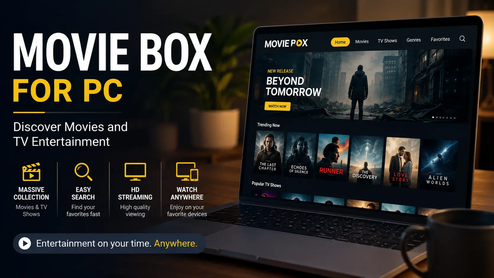 Movie Box for PC: Discover Movies and TV Entertainment